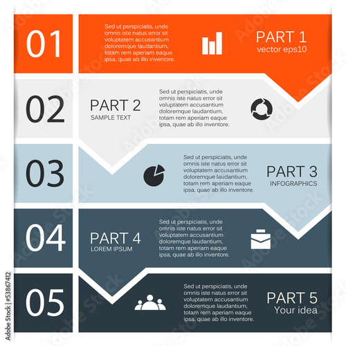 Modern vector options layout. Can be used for infographic.