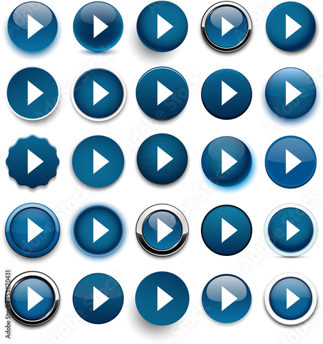 Free Download Round dark blue arrow icons. - GFXLoad