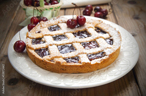 Crostata di ciliegie - Cherry crostata