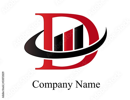 D financial logo