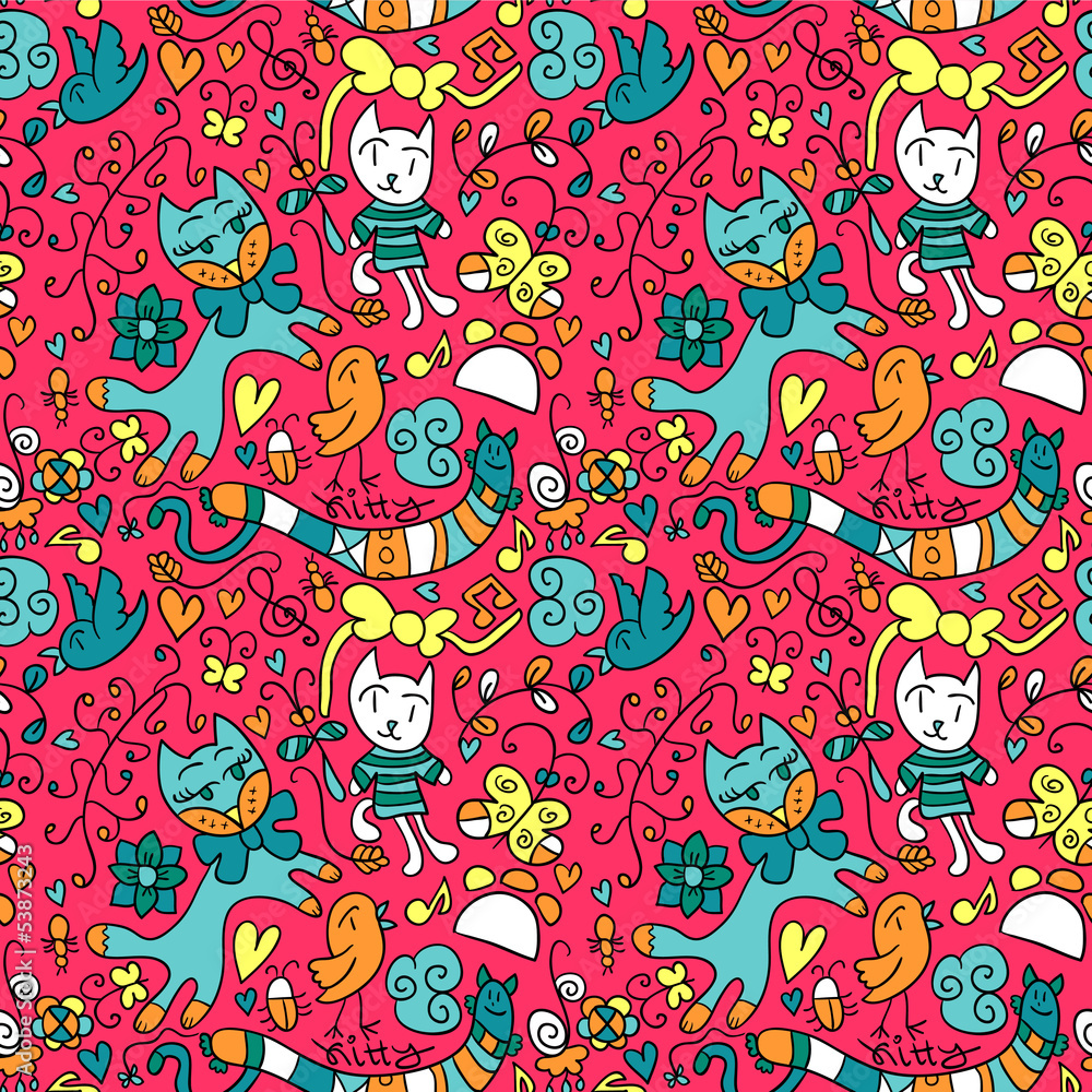 Cute childish seamless pattern design Cute childish seamless pattern design