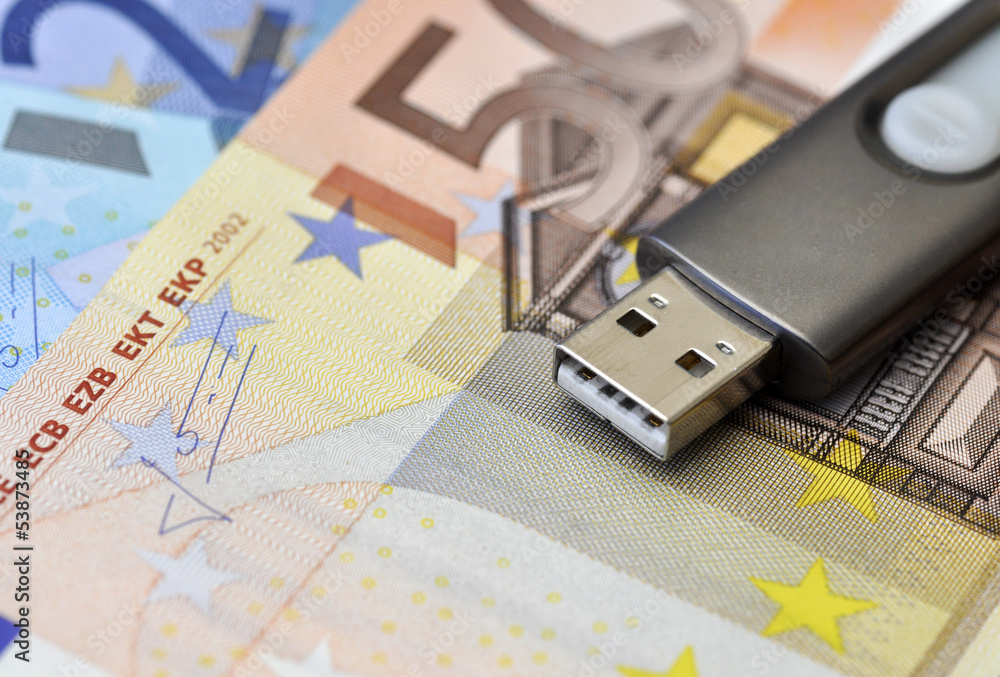 Fototapeta premium Digital money