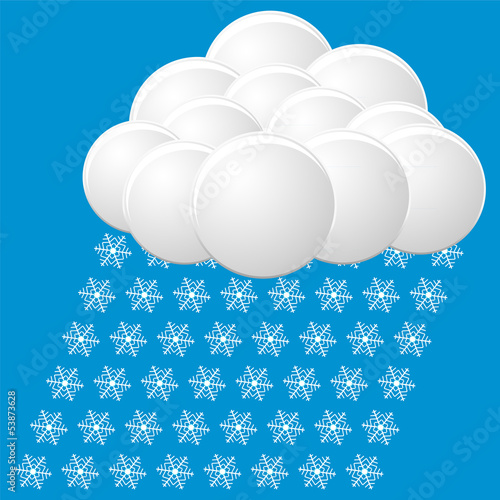 snow icon. vector