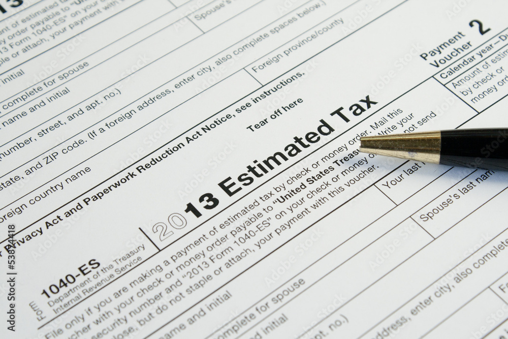 U. S. Tax form and pen U. S. Tax form and pen