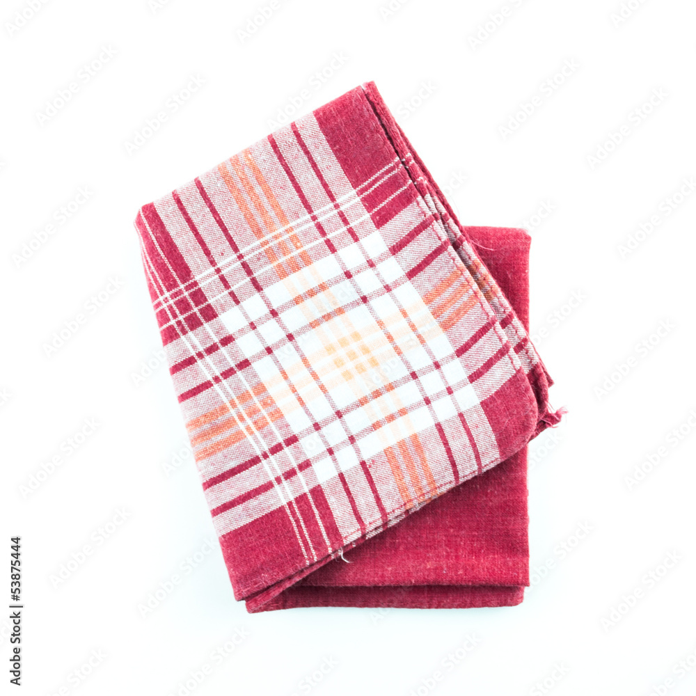Handkerchief isolated on the white background Handkerchief isolated on the white background