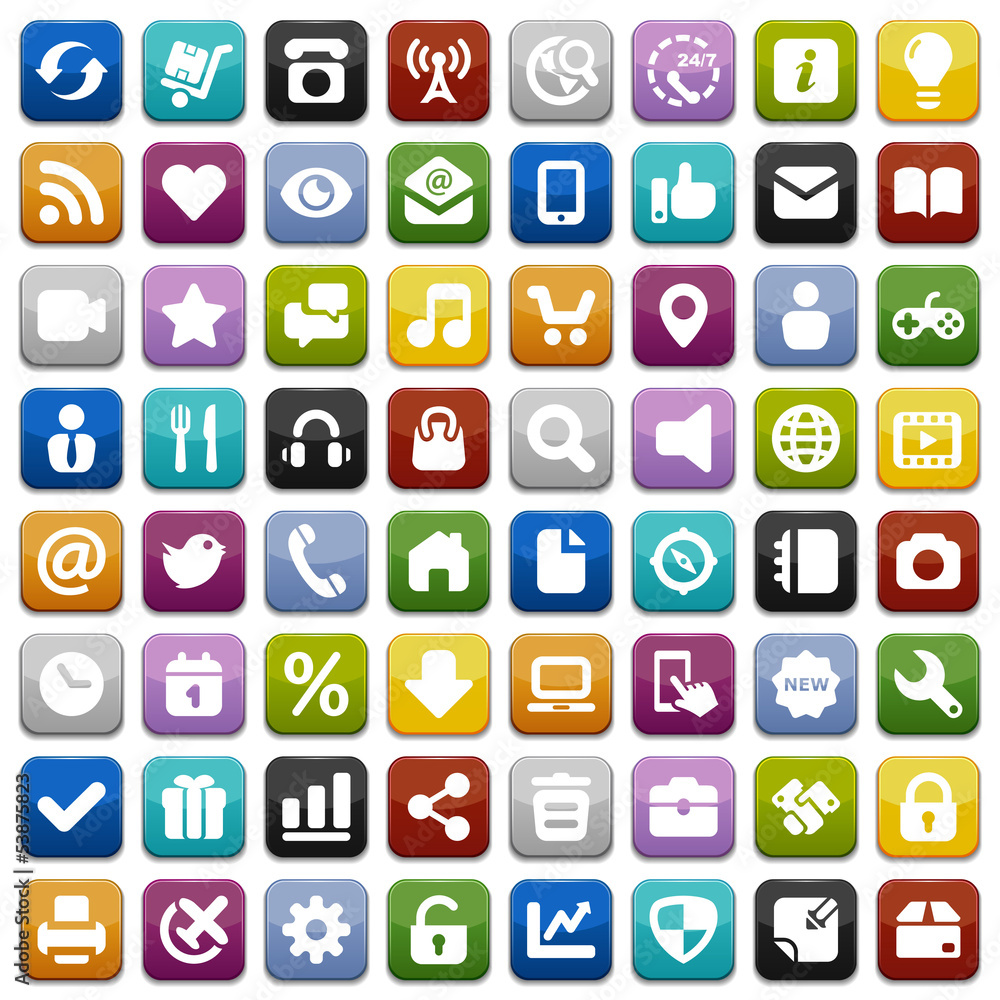 square colors & icons square colors & icons