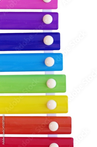 фотографія xylophone on white background