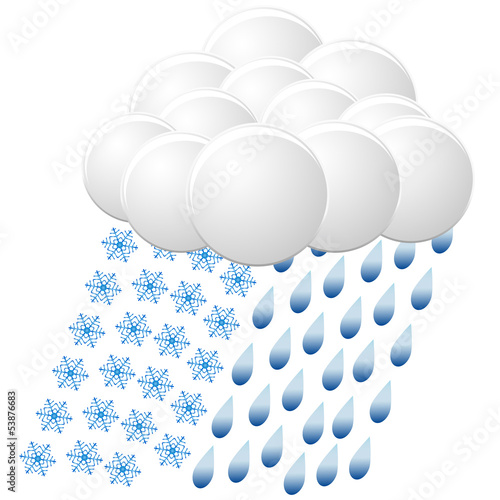 icon of snow and rain