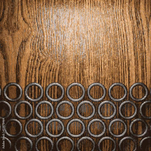 metal and wood background