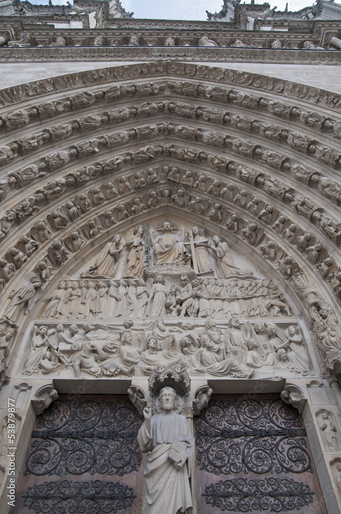 Notre-Dame, Hauptportal, Paris, Frankreich