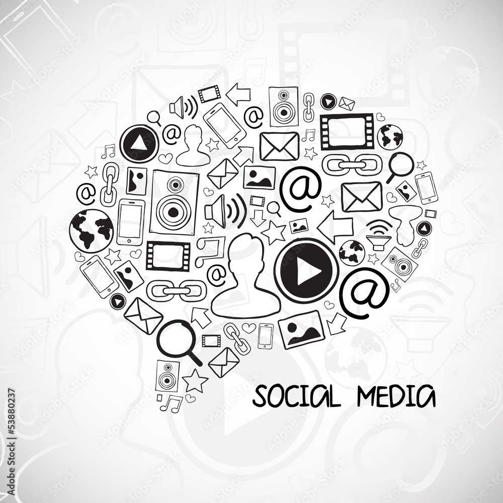 Social media vector illustration