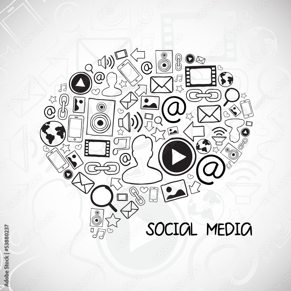Social media vector illustration Social media vector illustration