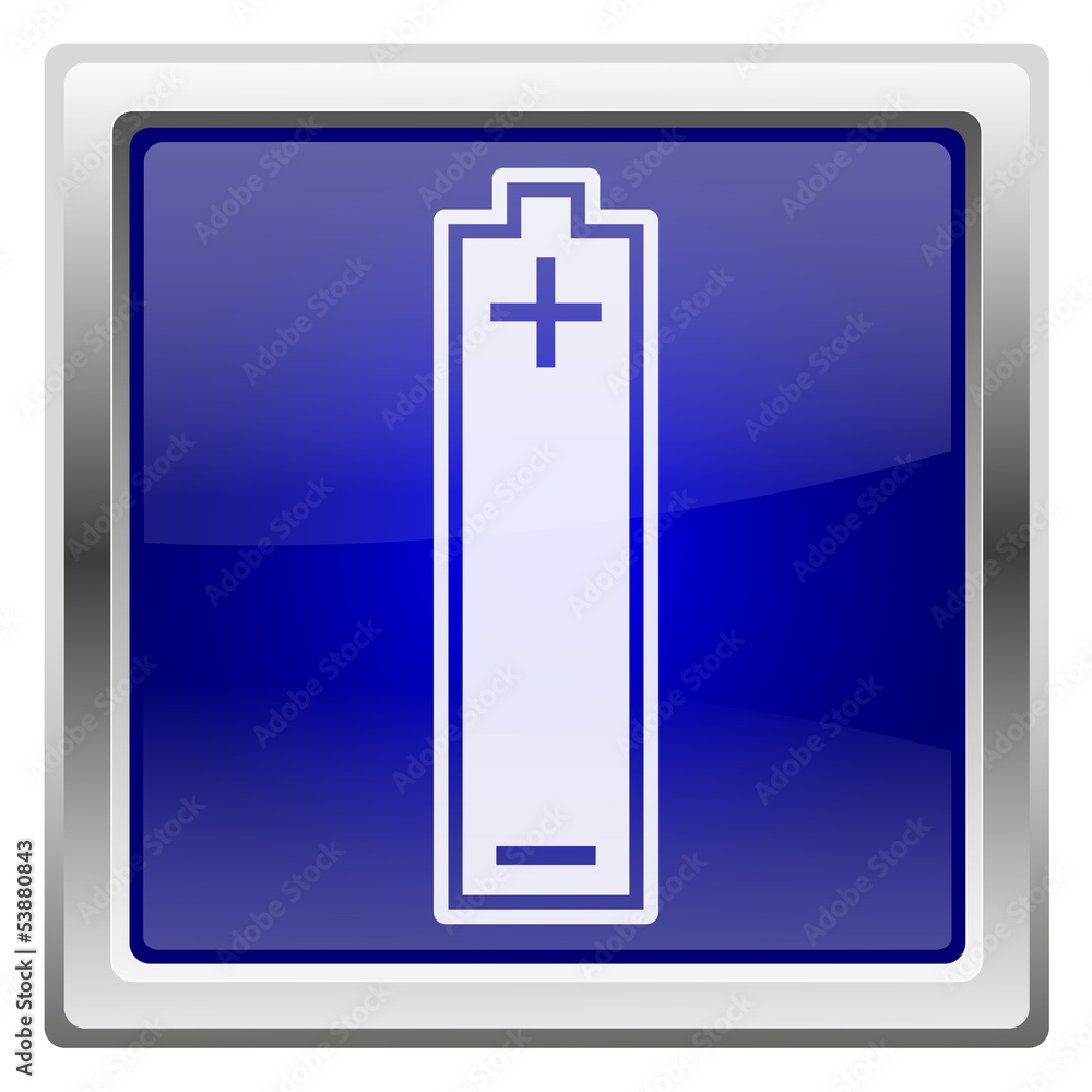 Fototapeta premium Blue shiny icon