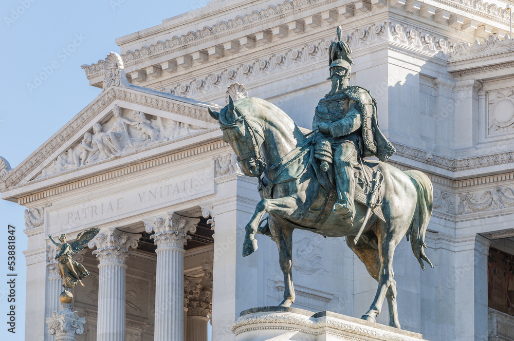 Obraz premium National Monument to Victor Emmanuel in Rome, Italy.