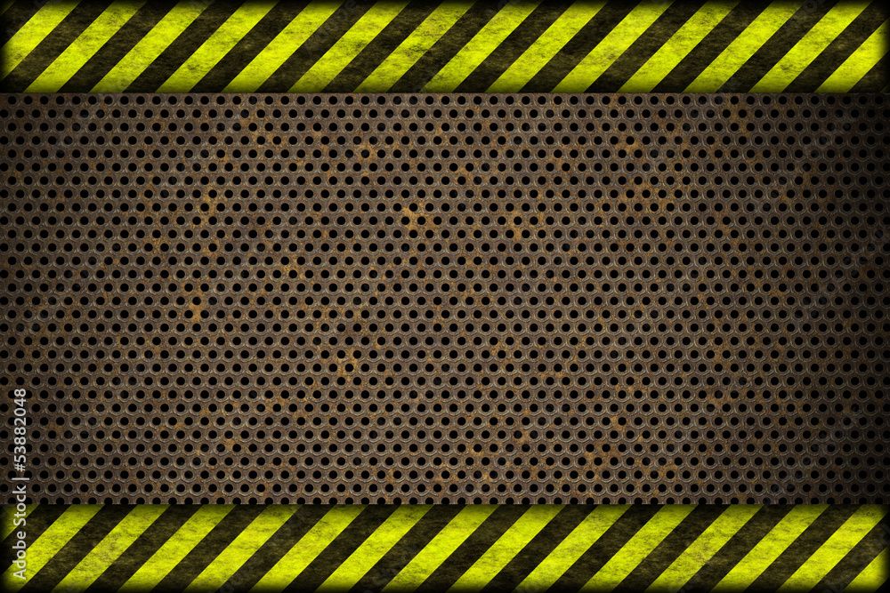 Fototapeta Hazard background. warning lines, black and yellow.