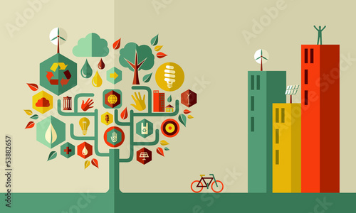 Green city concept
