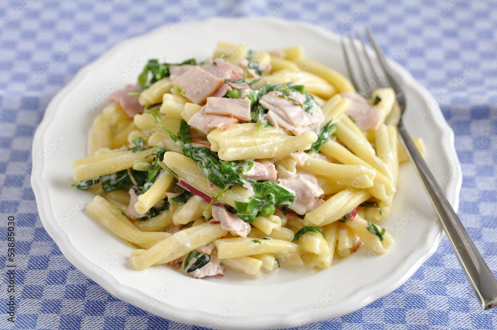 Pasta mit Mangold und Schinkenspeck Pasta mit Mangold und Schinkenspeck