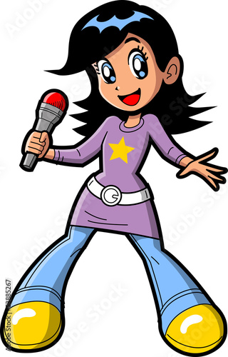 Anime Manga Girl Pop Star