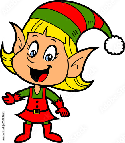 Girl Christmas Elf
