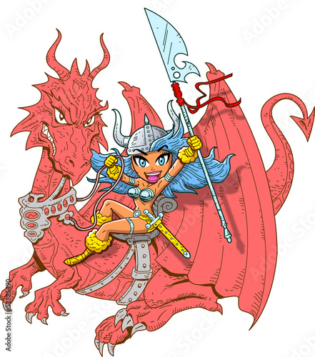 Foto Girl Dragon Rider