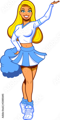 Pretty Blonde Cheerleader