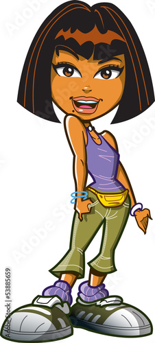 Pretty Latina Talking