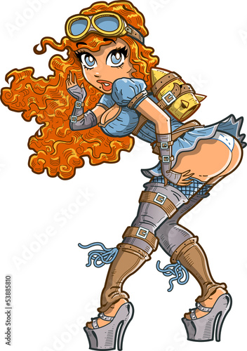 Sexy Steampunk Rocket Girl