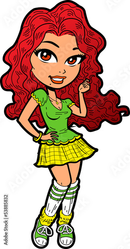 Shy Teen With Skirt