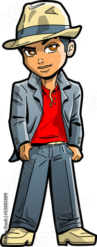 Stylish Young Man With Fedora