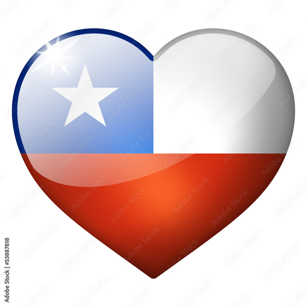 chile heart button chile heart button