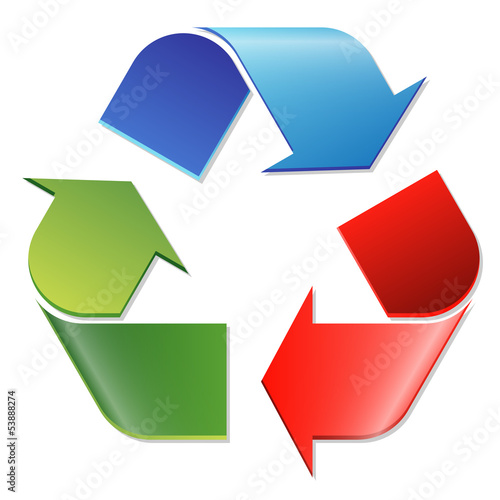 Recycling Zeichen bunt