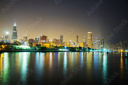 Chicago downtown cityscape panorama © andreykr
