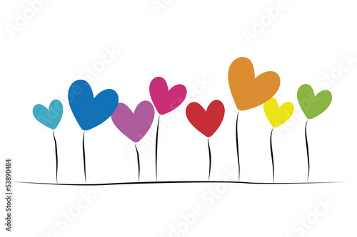 heart flowers