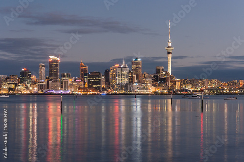 Auckland cityscape at night