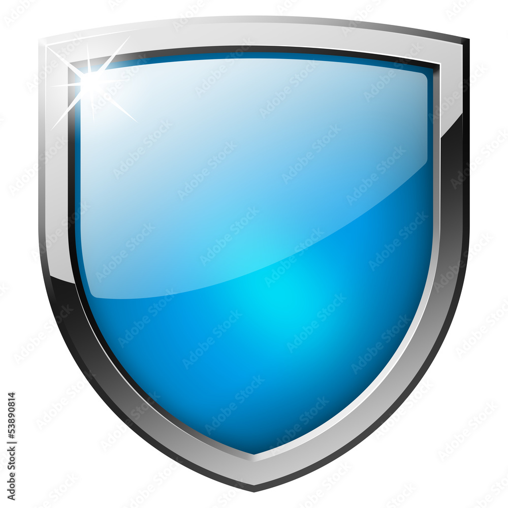 blue shield button blue shield button
