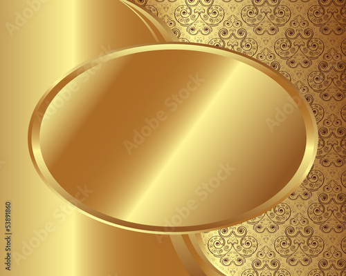 Gold frame with pattern 2