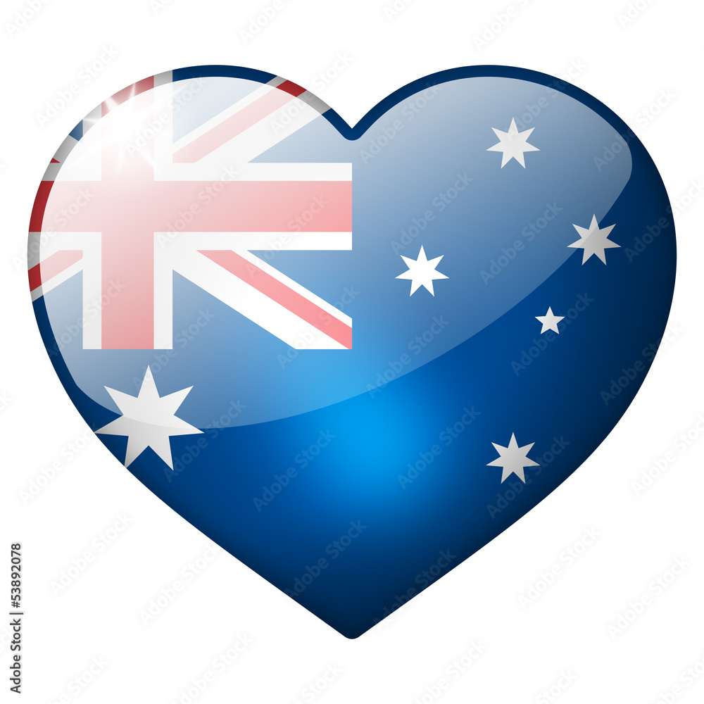 australia heart button australia heart button