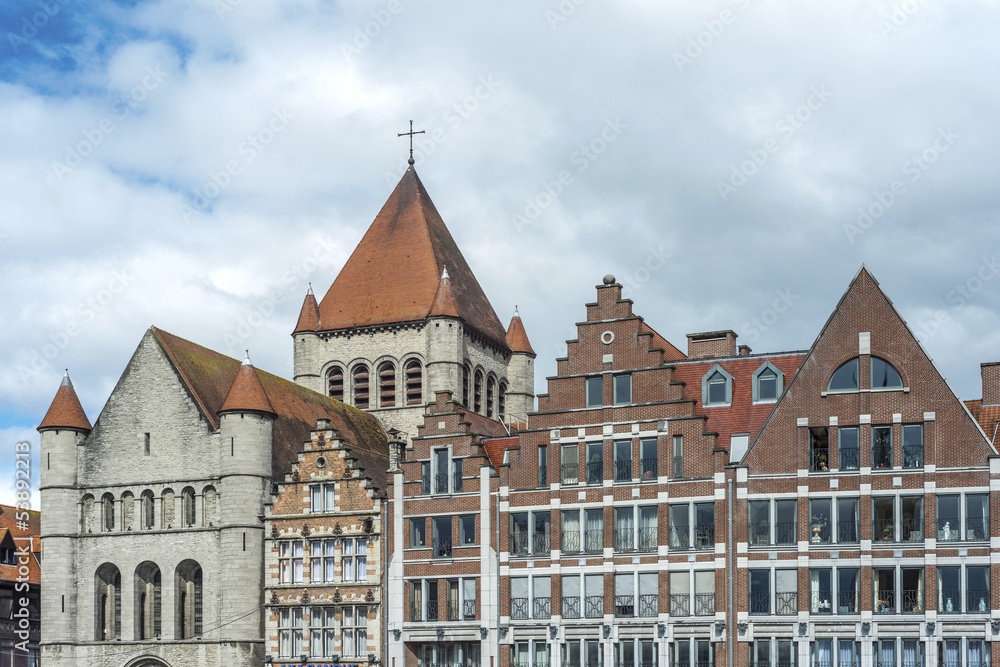 Grand Place of Tournai in Belgium