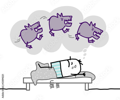 sleeping man & nighhtmare
