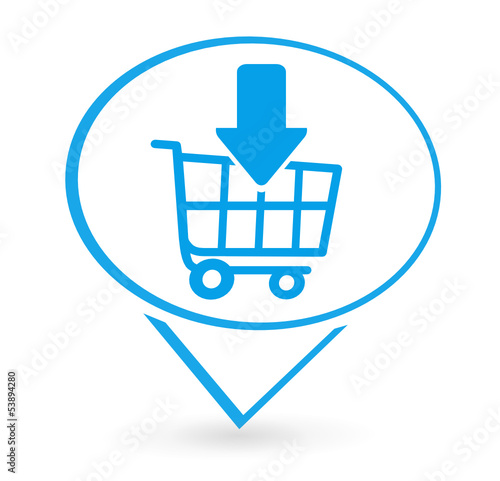 ajouter au chariot sur signet bleu