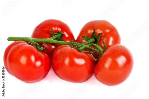 Fresh tomatoes isolated on white © saras66