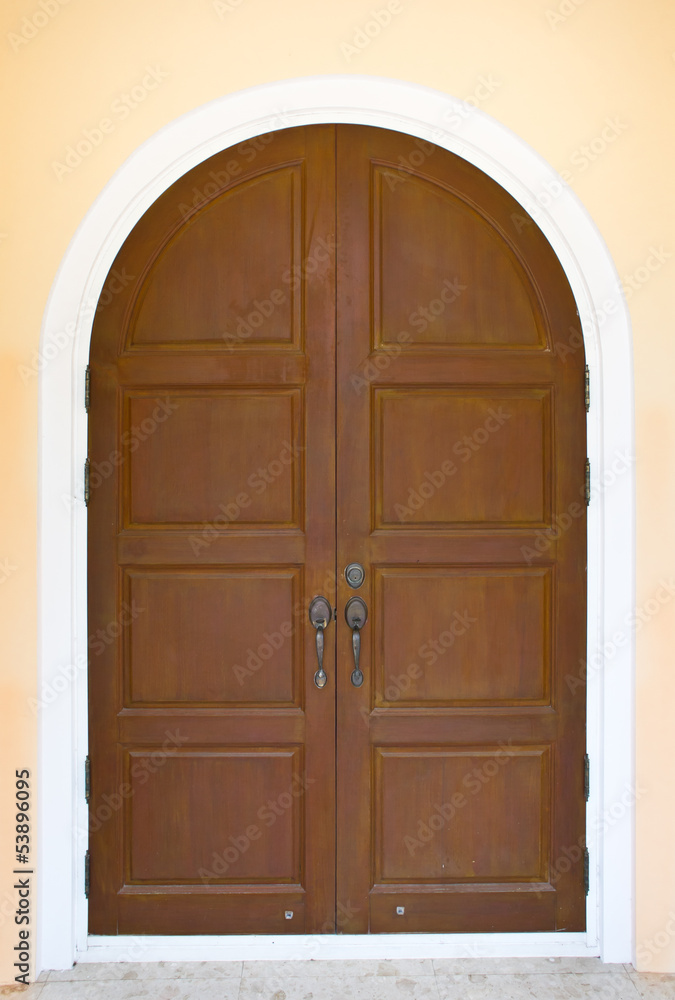 Obraz premium Wooden Arc Door