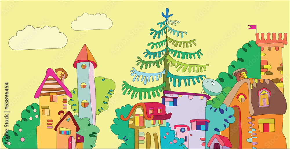 Obraz premium fairytale town