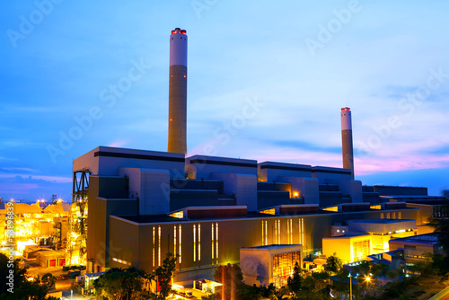 Power Plant at evening