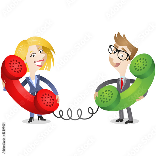 Business people, telephone, conversation, communication