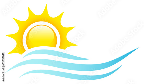 Sun, Ocean & Waves Logo
