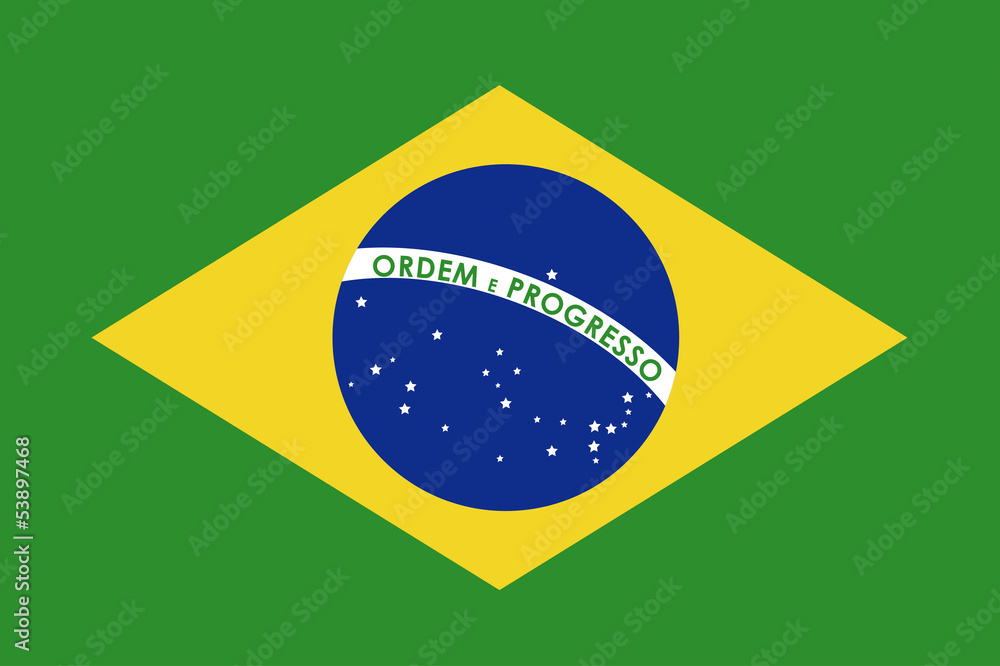 Obraz premium brazil flag