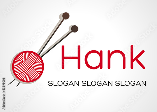 Skeins of wool and knitting needles