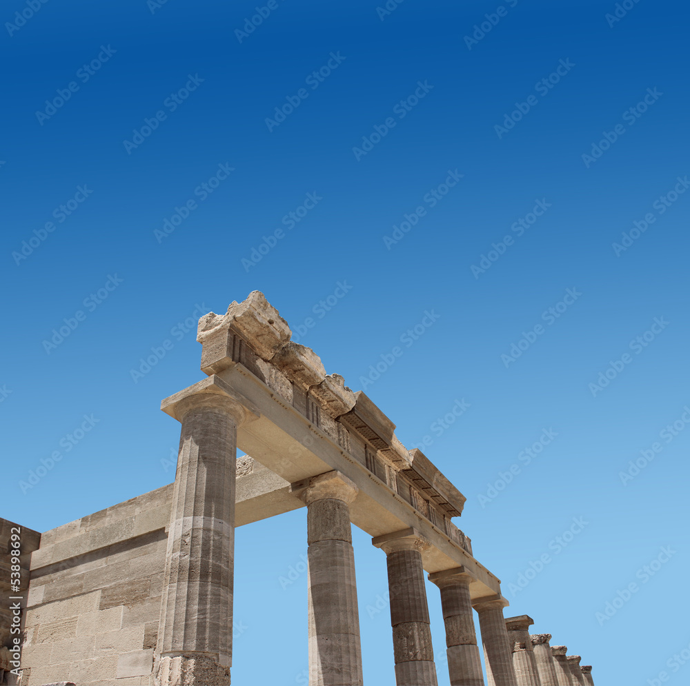 Ancient Greek temple ruins
