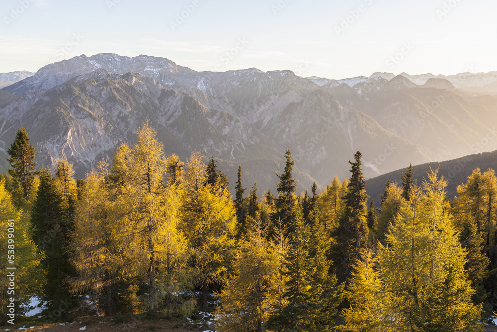 Obraz premium Autumn in the alps